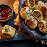 Mini rollito de salchicha