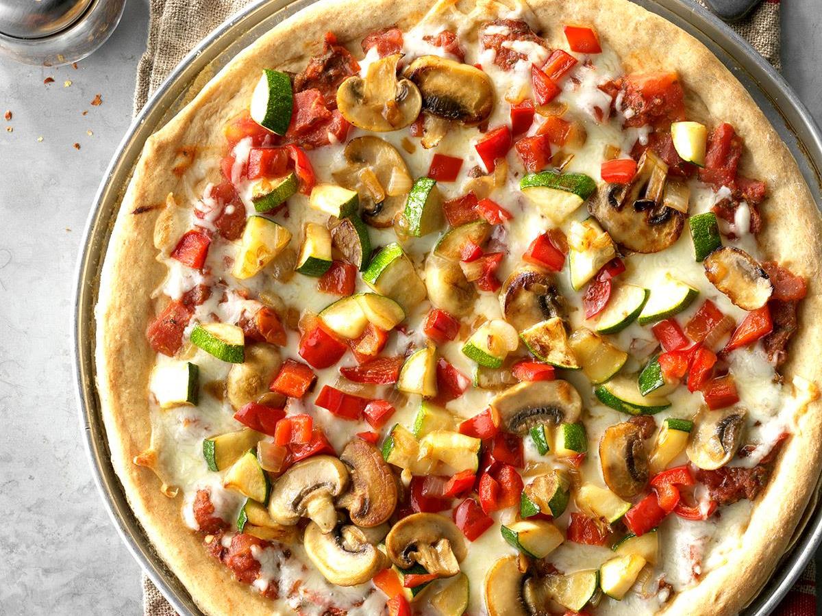 پیتزا سبزیجات رژیمی