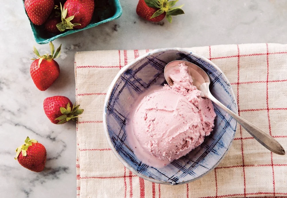 glace à la fraise