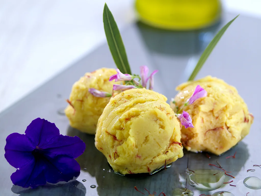 glace traditionnelle au safran