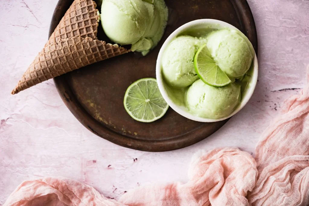 Helado de limón casero