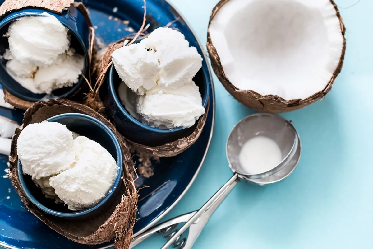 Glace à la noix de coco maison