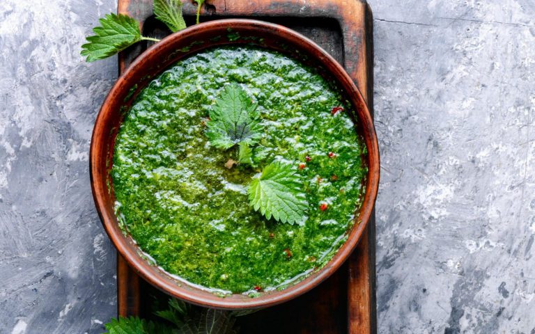 طرز تهیه آش گزنه اصل مازندرانی برای 4 نفر