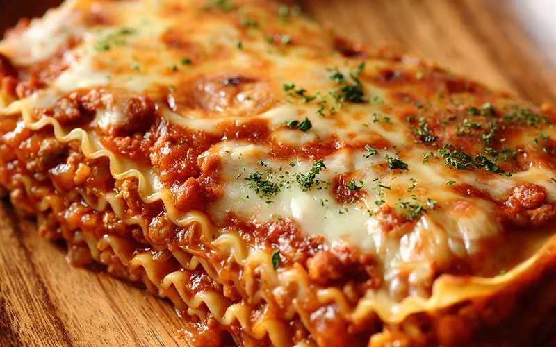Wie man eine köstliche italienische Fleischlasagne zubereitet
