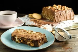 طرز تهیه پودینگ بیسکویت خانگی برای 4 نفر 7 5