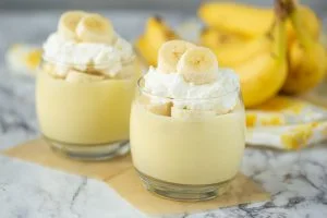 طرز تهیه پودینگ موز و دارچین ساده برای 6 نفر 7 موز دارچین2