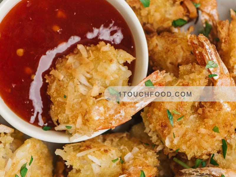 Cómo preparar un delicioso aperitivo de camarones con coco