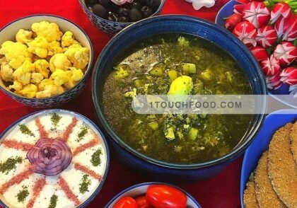 طرز تهیه اشکنه اسفناج خوشمزه تهرانی برای 4 نفر