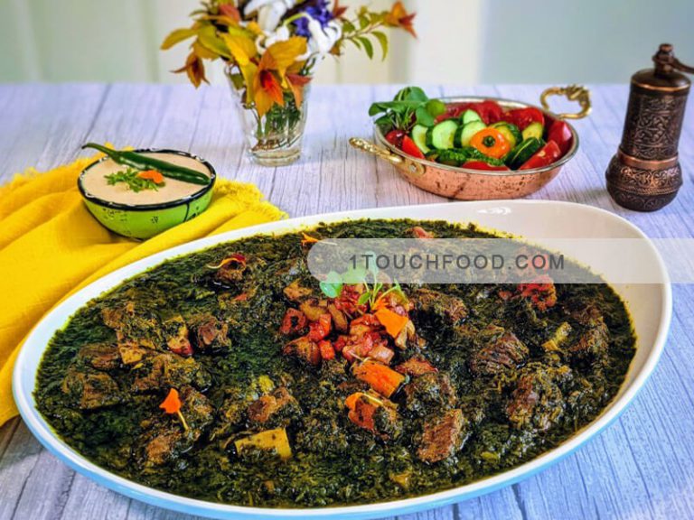 طرز تهیه خورشت ریواس با نعناع و جعفری برای 5 نفر