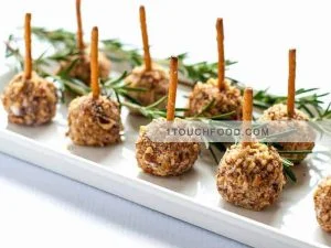 طرز تهیه فینگر فود توپک پنیری 18 عدد 11 توپ پنیری 3