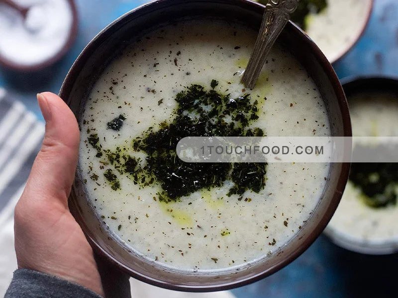 How to make Sabzevar Majlesi yogurt soup for 6 people 6 How to make delicious yogurt soup