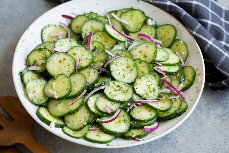 How to make cucumber ring salad for 8 people - Online cooking tutorial