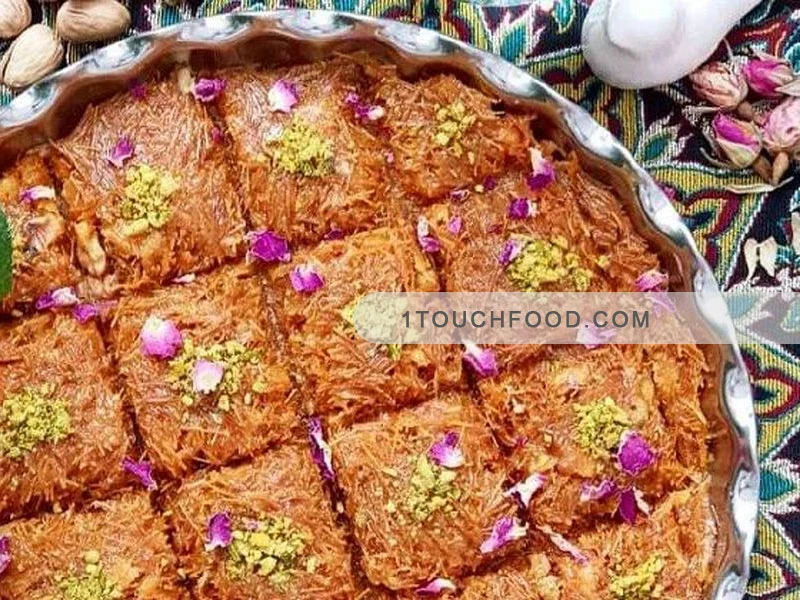 غذاهای پرطرفدار عربی را بشناسید 13 غذای عربی 13 حلوا شعریه دسر پر طرفدار ترکیه