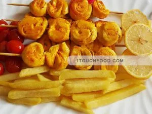 طرز تهیه جوجه کباب حلزونی به روش خانگی 4 نفره 3 طرز تهیه جوجه کباب فیله مرغ حلزونی 1
