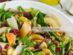 طرز تهیه سالاد پاییزی گلابی و بالزامیک 5 نفره 6 طرز تهیه سالاد گلابی پاییزی 1