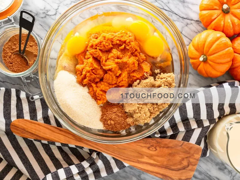 طرز تهیه کیک ساده کدو حلوایی 12 تکه ای 2 مواد اولیه برای طرز تهیه کیک ساده کدو حلوایی