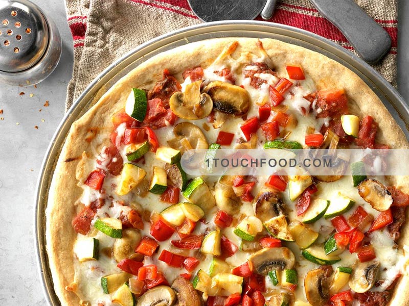 پیتزا غذاهای گیاهی
