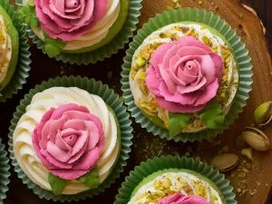 How to make Majlesi pistachio cupcakes