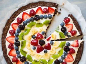 طريقة عمل حلوى براوني الفواكه 7