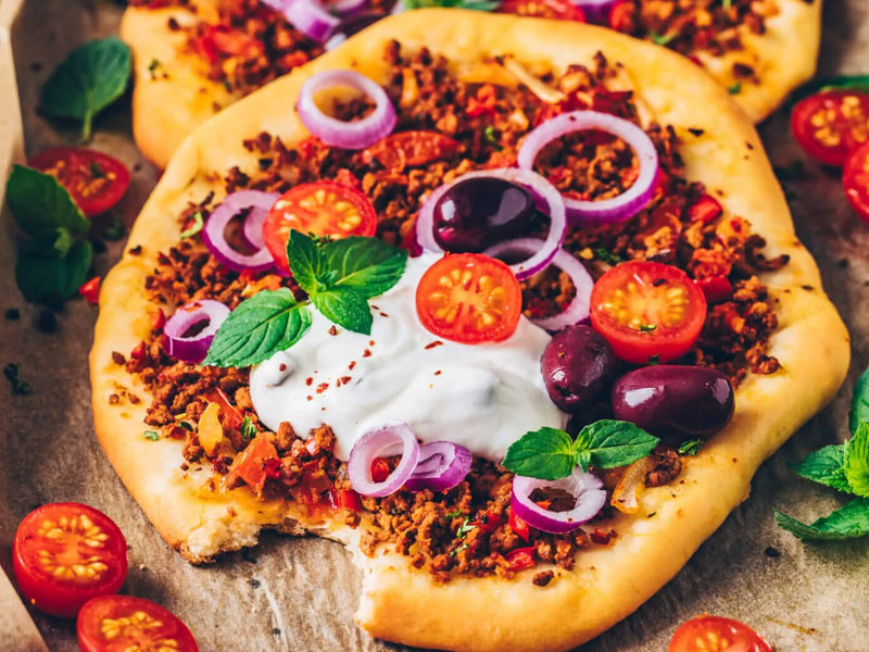 نکات مهم در تهیه پیتزا ترکی گیاهی له معجون