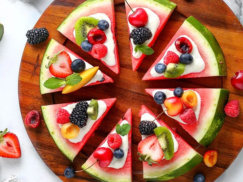 Como fazer uma pizza especial de melancia