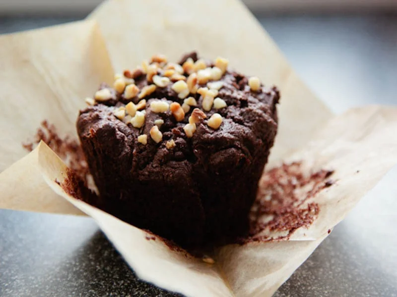 Chocolate and hazelnut muffins for diabetics