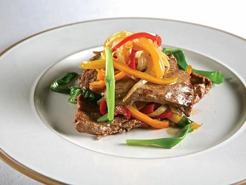 Ingredienti per preparare la bistecca con le carote