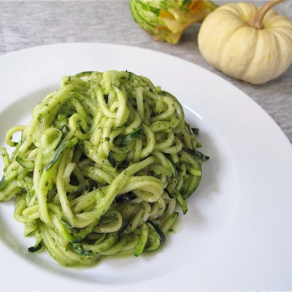 Zucchini and avocado pasta for diabetics 1 person 2 Ingredients for Zucchini and Avocado Pasta