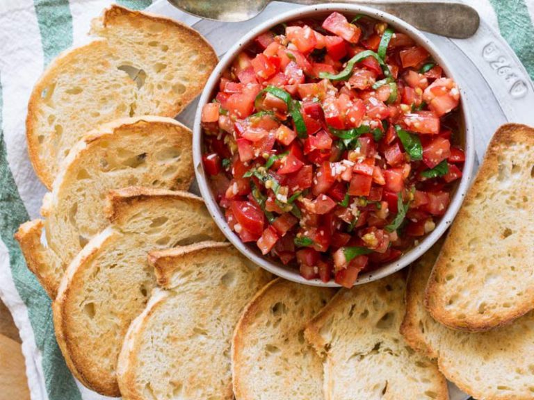 طرز تهیه بروسکتا خانگی مخصوص