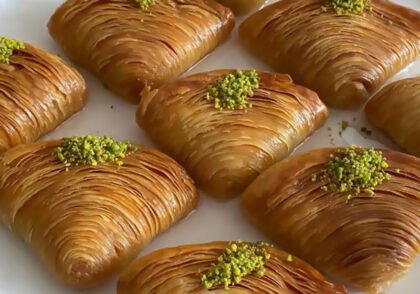 طرز تهیه شیرینی باقلوا صدفی ترکی