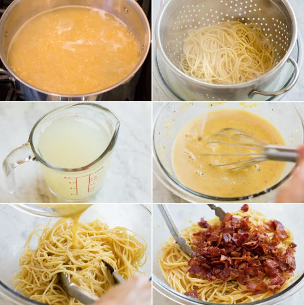 Comment préparer des pâtes carbonara, étape 5
