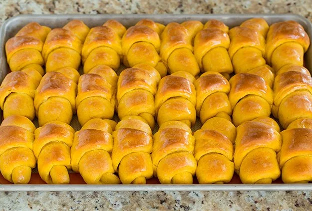 طرز تهیه کروسان کدو حلوایی خانگی 24 عدد 11 ارزش غذایی کروسان کدو حلوایی