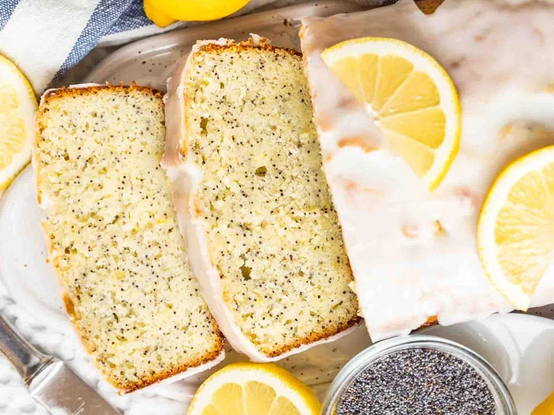 انواع کیک ها و آموزش 150 کیک و طرز تهیه آنها 22 طرز تهیه کیک صبحانه لیمو و خشخاش خانگی
