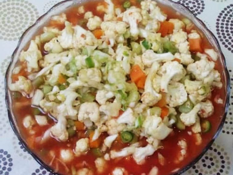طرز تهیه ترشی سالاد فصل با رب خانگی