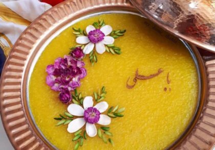 طرز تهیه شله زرد نذری