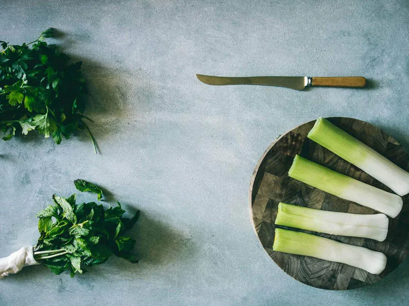 10 Simple and Quick Diet Dinners 7 Leek and spring onion diet dinner