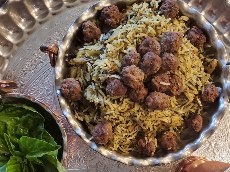 طرز تهیه کلم پلو تهران 4 نفره کلم پلو تهرانی