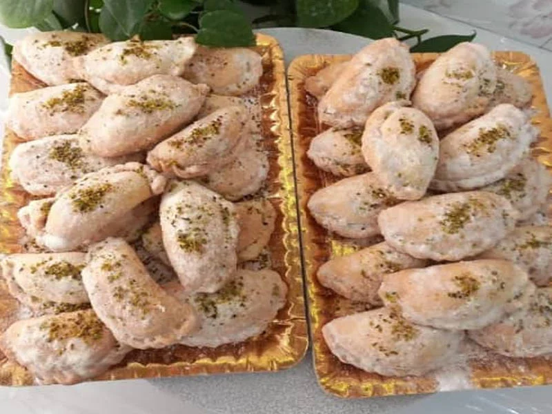 طرز تهیه قطاب یزدی اصل مجلسی 10 نفره 2 قطاب یزدی در فر