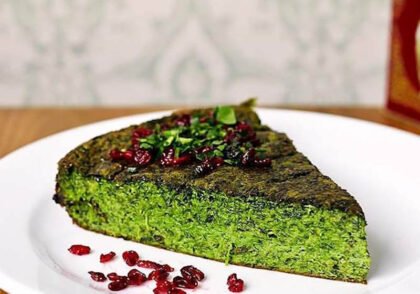 طرز تهیه کوکو سبزی خانگی خوشمزه اصل 4 نفره