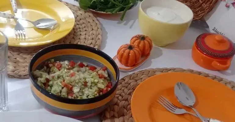 Historia de la ensalada Shirazí