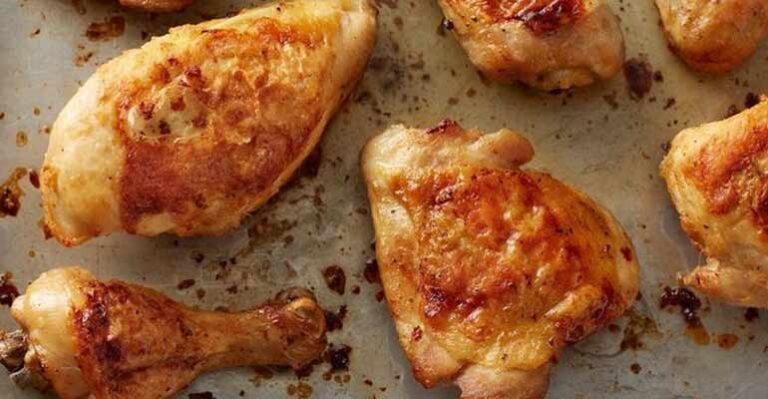طرز تهیه مرغ در فر مجلسی 4 نفره