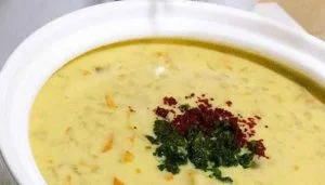 طرز تهیه سوپ شیر و خامه و قارچ رستورانی 4 نفره 5 شیر 01