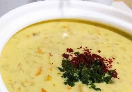 طرز تهیه سوپ شیر و خامه و قارچ رستورانی 4 نفره