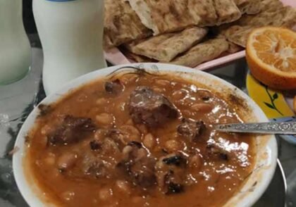 طرز تهیه لوبیا کباب گیلانی خوشمزه 4 نفره