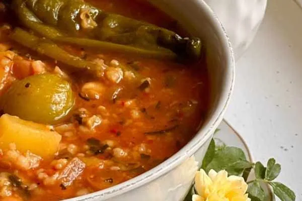 Como preparar sopa de bulgur Urmia para 5 pessoas 2 Receita de sopa de bulgur