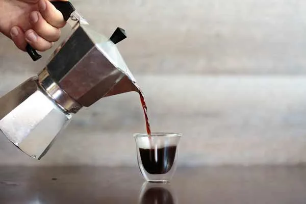 Coffee with a delicious moka pot