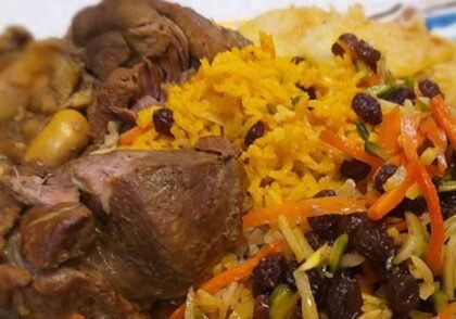 طرز تهیه کابلی پلو افغانی اصل 6 نفره