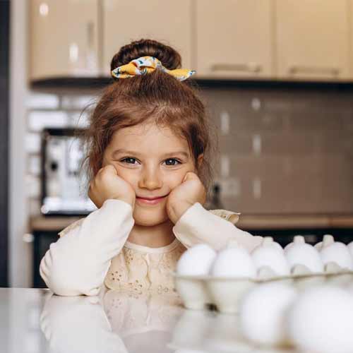 تخم‌مرغ از انواع غذاهای محبوب کودکان