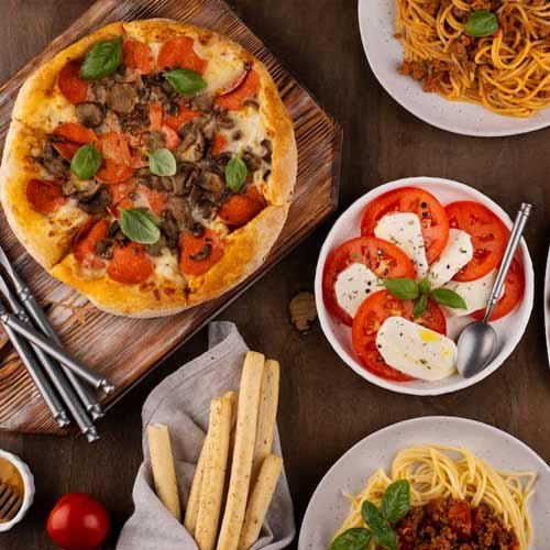 غذا برای ناهار از غذاهای ایتالیایی