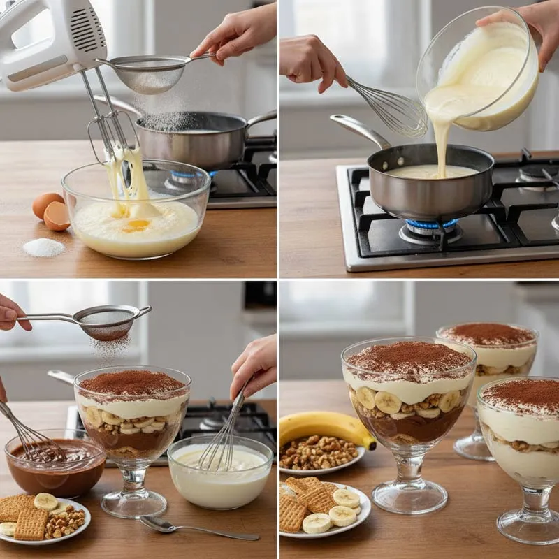 Pasos para preparar el postre panespañol